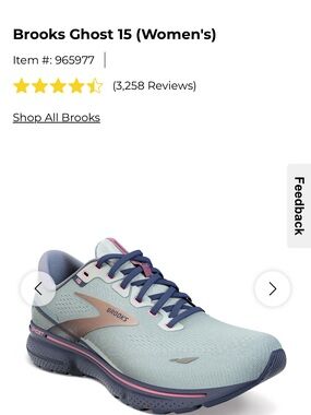 Brooks Ghost 15 Women's Running Shoes - Light Blue with Pink & Navy